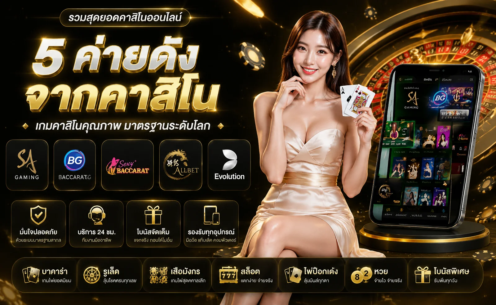 คาสิโนออนไลน์ LEAW55 บาคาร่าถ่ายทอดสดเว็บตรง